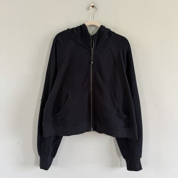 Lululemon Scuba Oversized Full Zip True Navy Blue Sweatshirt - Picture 3 of 5